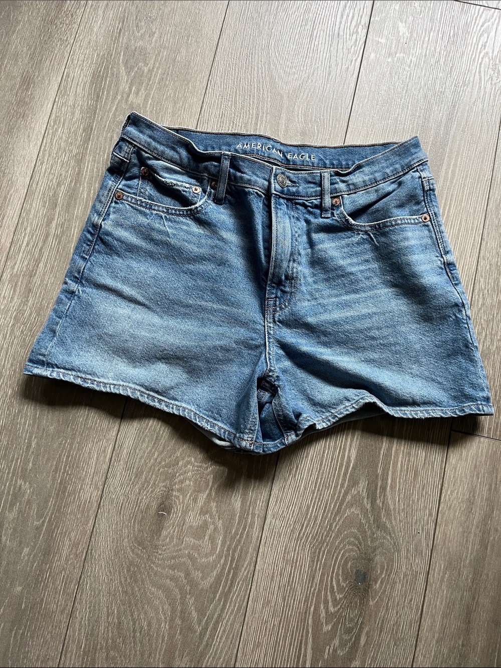 American Eagle Outfitters Light Blue Denim Cutoff Shorts